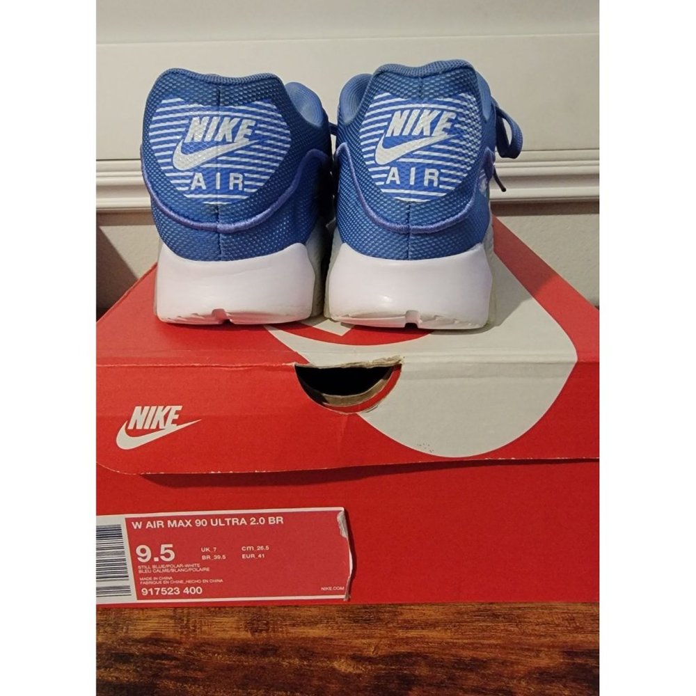 Nike Air Max 90 Ultra 2.0 BR Still Blue/Polar White 917523-400 Women's US 9.5 - Picture 3 of 6